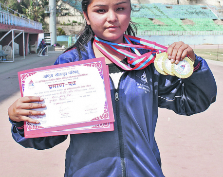 Sunita wins three gold medals